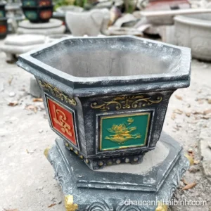 Chậu lục giác không đế