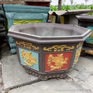 Chậu lục giác không đế