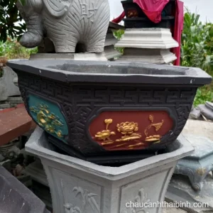 Chậu lục giác không đế