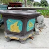 Chậu lục giác liền đế